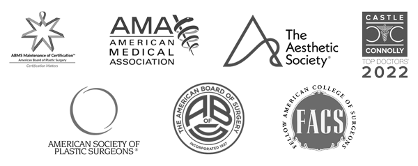 Dr. Jeffrey Roth has the following credentials: ABMS Maintenance of Certification, AMerican Medical Association, The Aesthetic Society, Castle Connolly Top Doctors of 2022, Fellow American College of Surgeons, The American Board of Surgery, and American Society of Plastic Surgeons