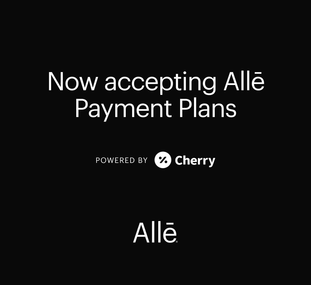 Now accepting Alle Payment Plans: Powered by Cherry